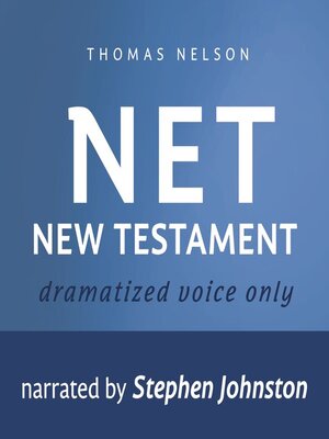cover image of Audio Bible--New English Translation, NET
